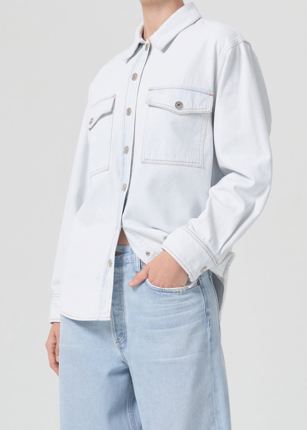 AGOLDE Axton Denim Shirt Shift | JXO-40758446