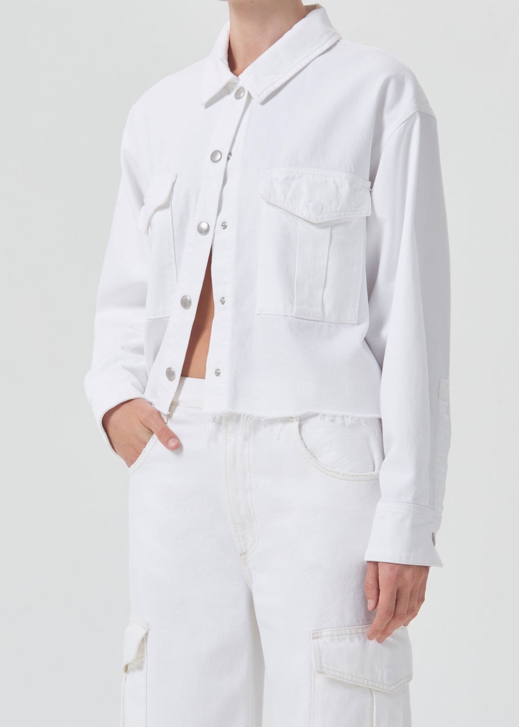 AGOLDE Nyx Denim Shirt Flour | AHM-81144872