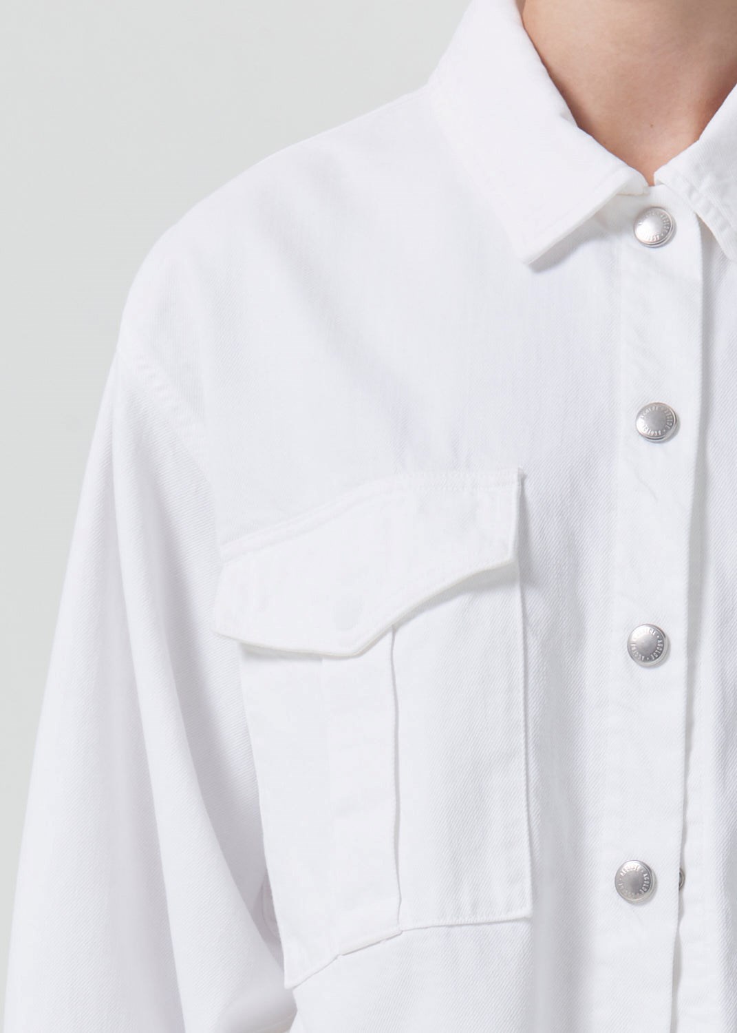 AGOLDE Nyx Denim Shirt Flour | AHM-81144872