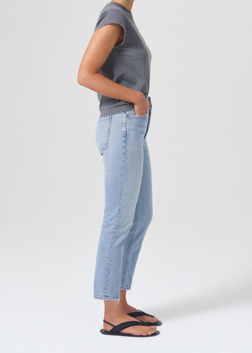 AGOLDE Riley High Rise Droit Crop (Stretch) Dynamic | LWZ-51433145