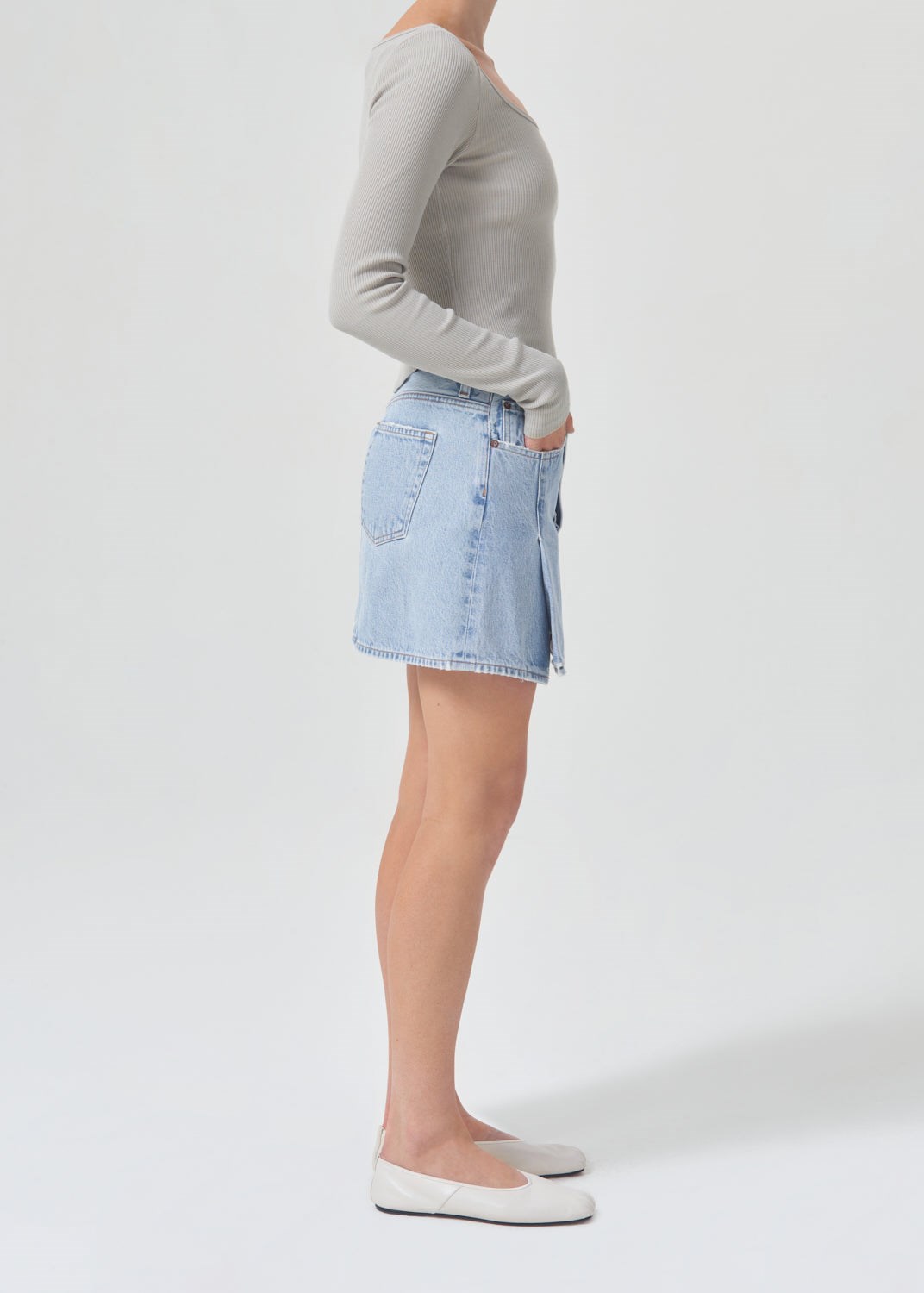 AGOLDE Slice Mini Skirt Sequence | DUM-58717786