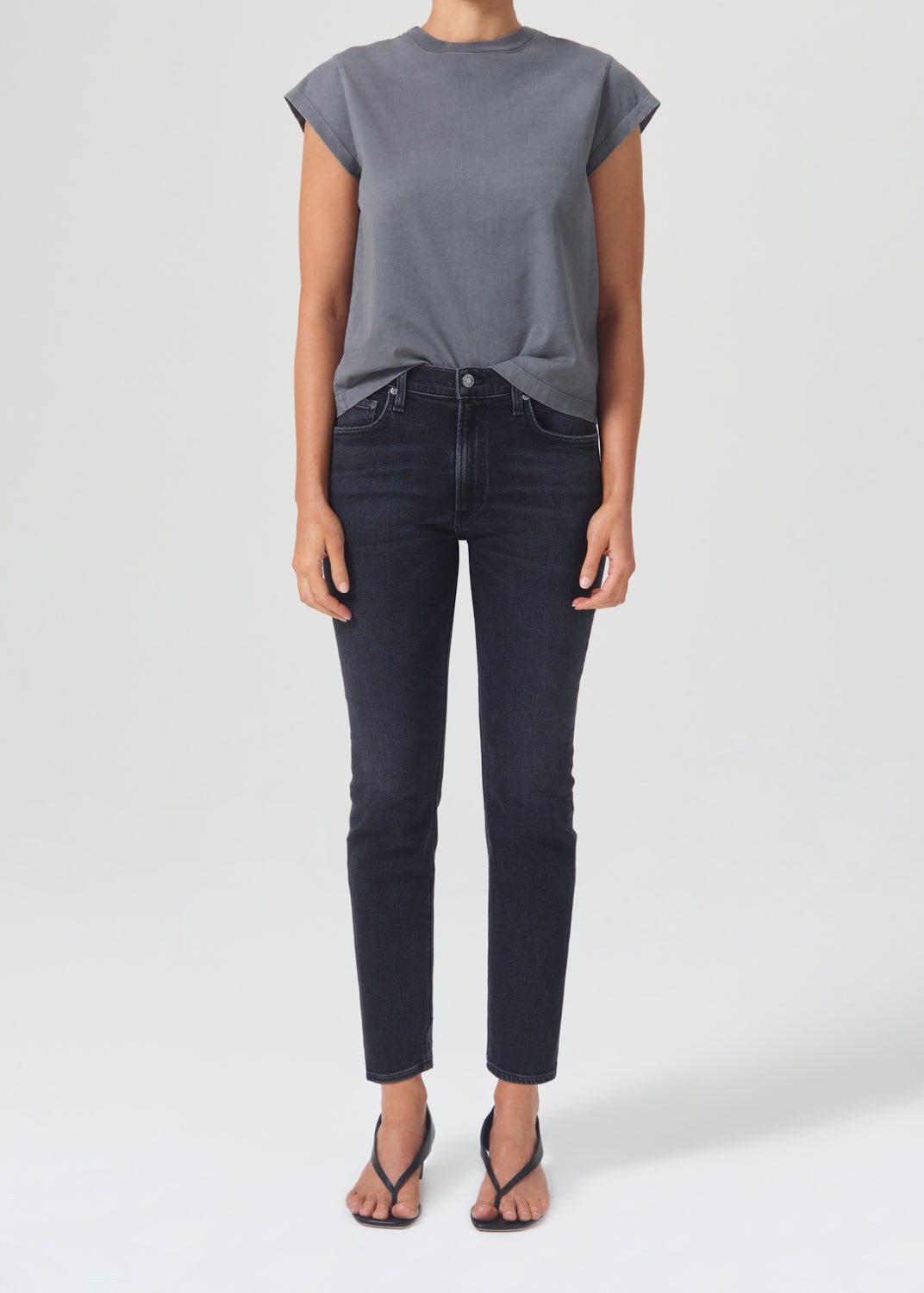 AGOLDE Willow Mid Rise Slim Crop (Stretch) Hotline | DWE-68842435