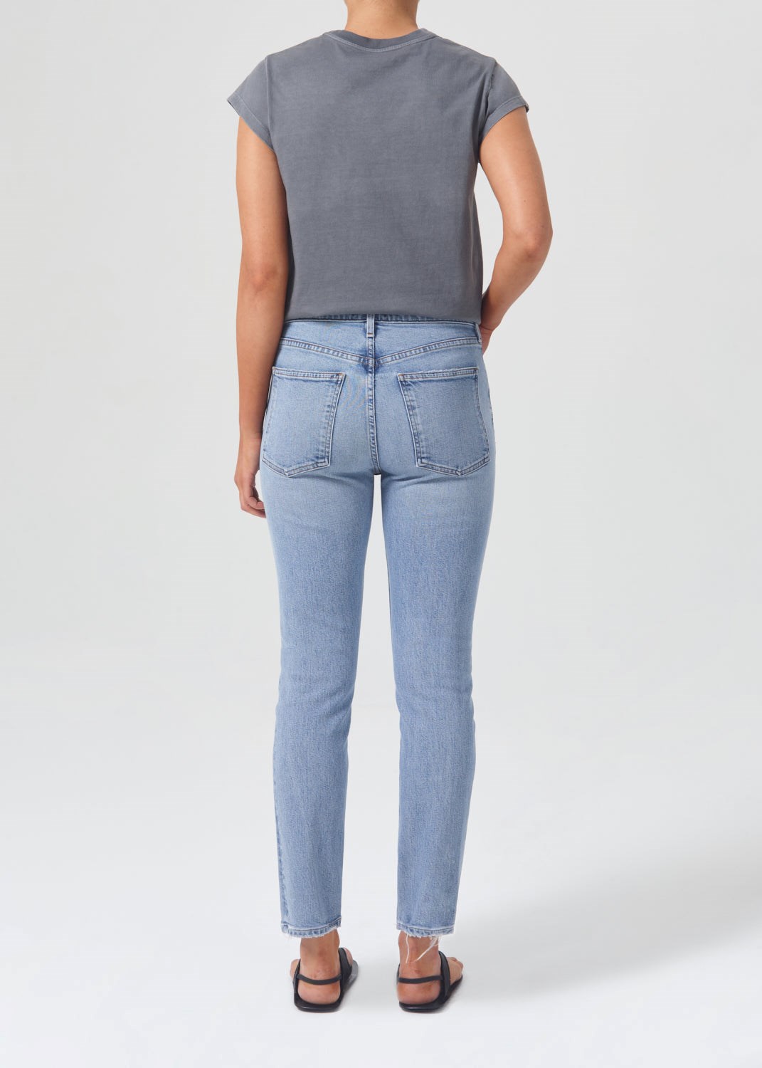 AGOLDE Willow Mid Rise Slim Crop (Stretch) Torch | LYH-06046619