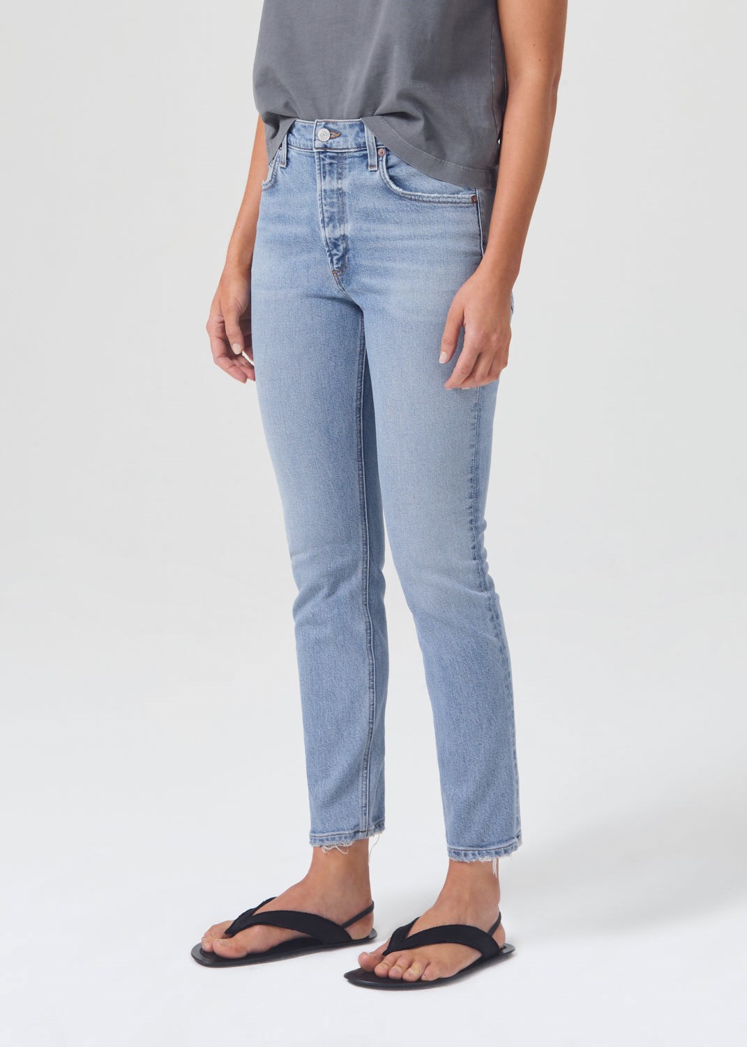 AGOLDE Willow Mid Rise Slim Crop (Stretch) Torch | LYH-06046619